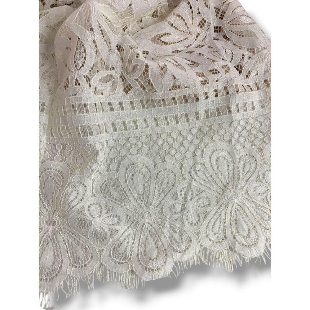 Medium Lulus New Ivory Lace Jumpsuit Sleeveless Womens - Picture 12 of 14